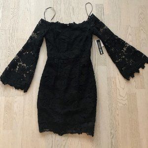 BNWT Design Lab Lord & Taylor Black Lace Dress